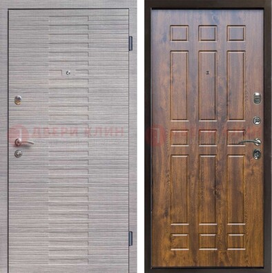 Квартирная железная дверь с разными МДФ ДМ-497 в Ногинске
