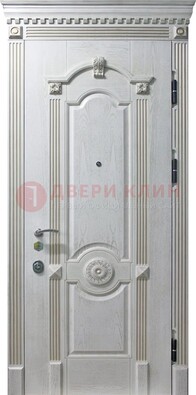Белая дверь с МДФ ДМ-525 в Ногинске