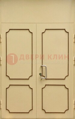 Светлая двухстворчатая дверь для загородного дома с МДФ ДМ-534 в Ногинске