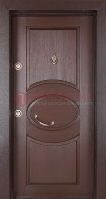 Железная дверь с массивом дуба в стиле классика ДМД-55 в Ногинске