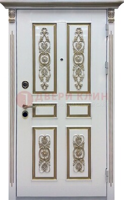 Входная дверь с массивом дуба в белом цвете ДМД-62 в Ногинске