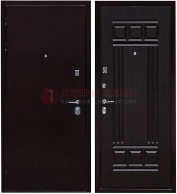 Темная стальная дверь с порошковым напылением ДП-140 в Ногинске