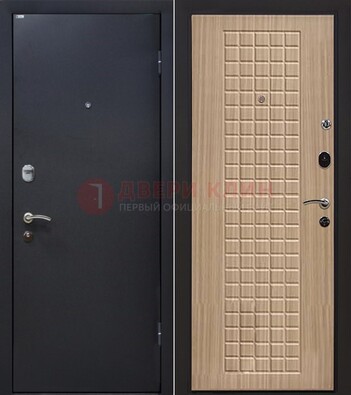 Черная металлическая дверь с порошковым покрытием ДП-157 в Ногинске