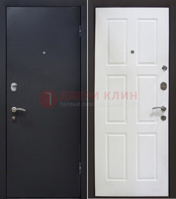 Черная металлическая дверь с порошковым покрытием ДП-193 в Ногинске