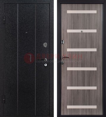 Черная стальная дверь с порошковым окрасом ДП-199 в Ногинске