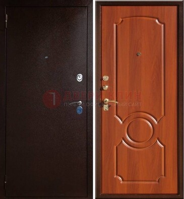 Темная железная дверь с порошковым напылением ДП-46 в Ногинске