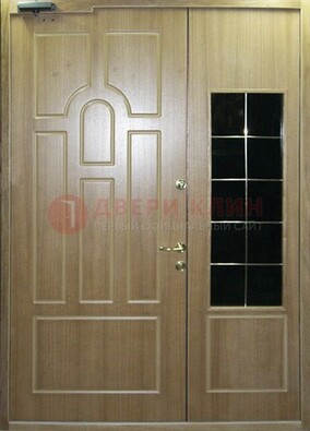 Входная дверь Дверь со вставками из черного стекла ДПР-42 в Ногинске