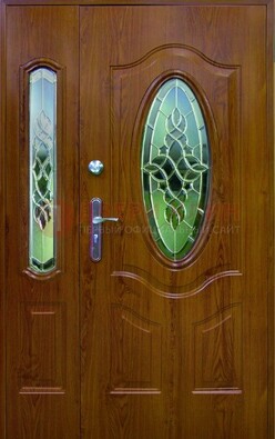 Парадная дверь со стеклянными вставками ДПР-73 для дома в Ногинске
