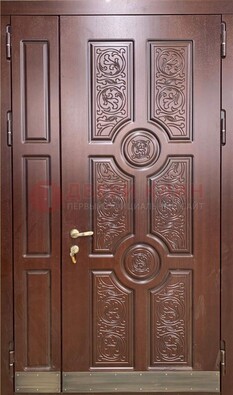 Парадная металлическая дверь с узором ДПР-74 в Голицино