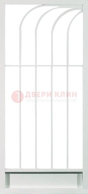 Белая металлическая решетчатая дверь ДР-17 в Ногинске