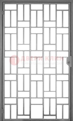 Металлическая решетчатая дверь в сером цвете ДР-23 в Ногинске