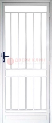 Железная решетчатая дверь белая ДР-32 в Ногинске