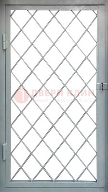 Серая стальная решетчатая дверь ДР-3 в Ногинске