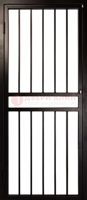 Темная стальная решетчатая дверь для дома ДР-45 в Ногинске