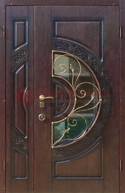 Полуторная железная дверь Винорит в классическом стиле ДСК-272 в Ногинске