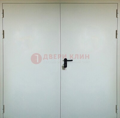 Белая металлическая техническая дверь ДТ-8 в Ногинске