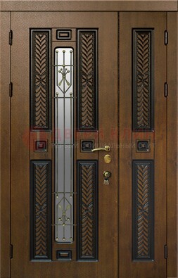 Полуторная входная дверь с виноритом ДВТ-169 в Ногинске