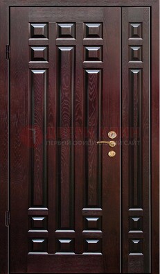 Коричневая металлическая дверь с виноритом ДВТ-20 в Ногинске