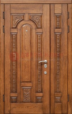 Полуторная железная дверь винорит для дома ДВТ-252 в Ногинске